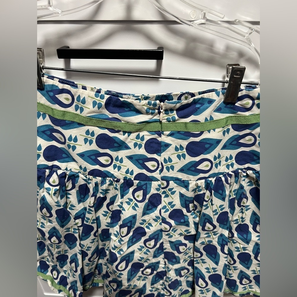 Fossil Blue and Green Patterned Skater Skirt - Picture 3 of 11